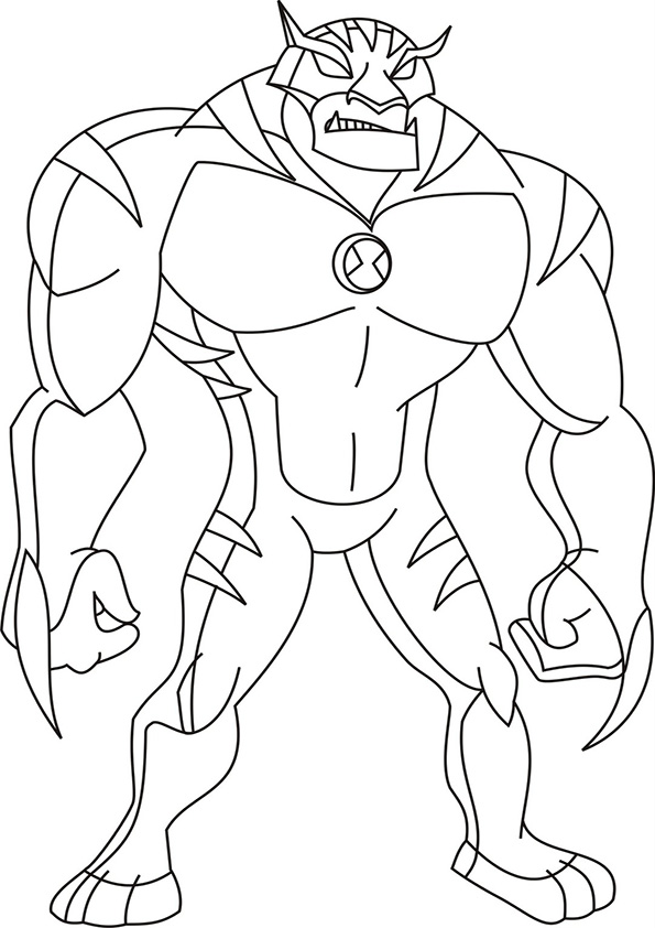 Ben 10 Coloring Pages For Kids
