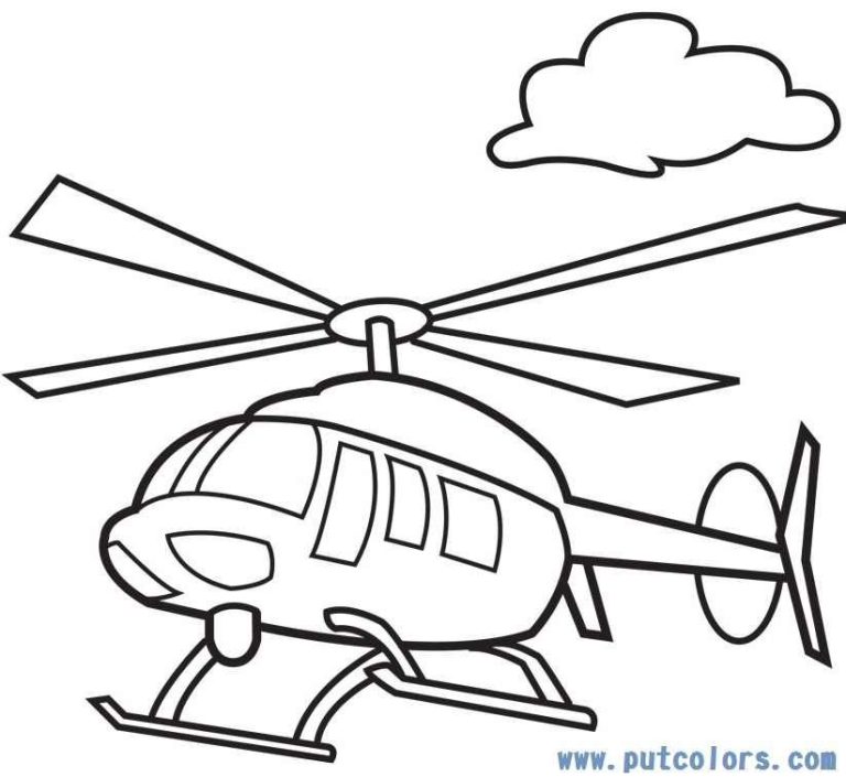 Helicopter Coloring Pages