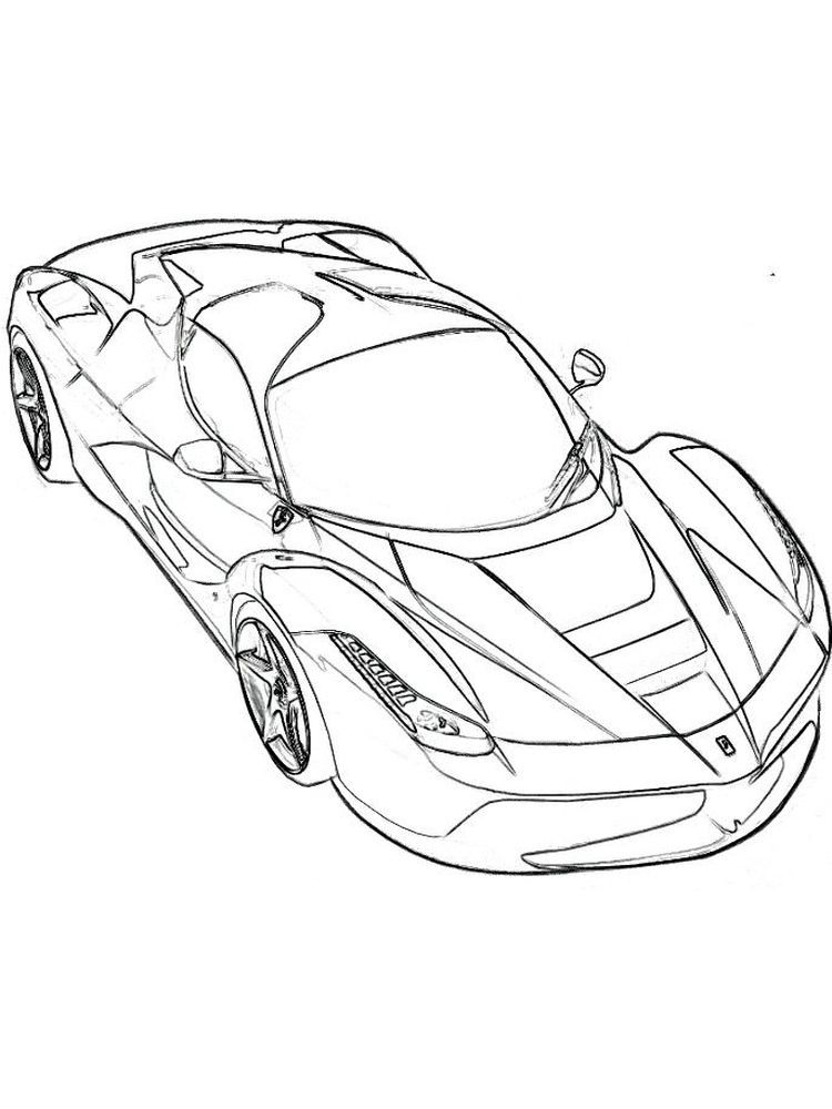 Ferrari Colouring Pages