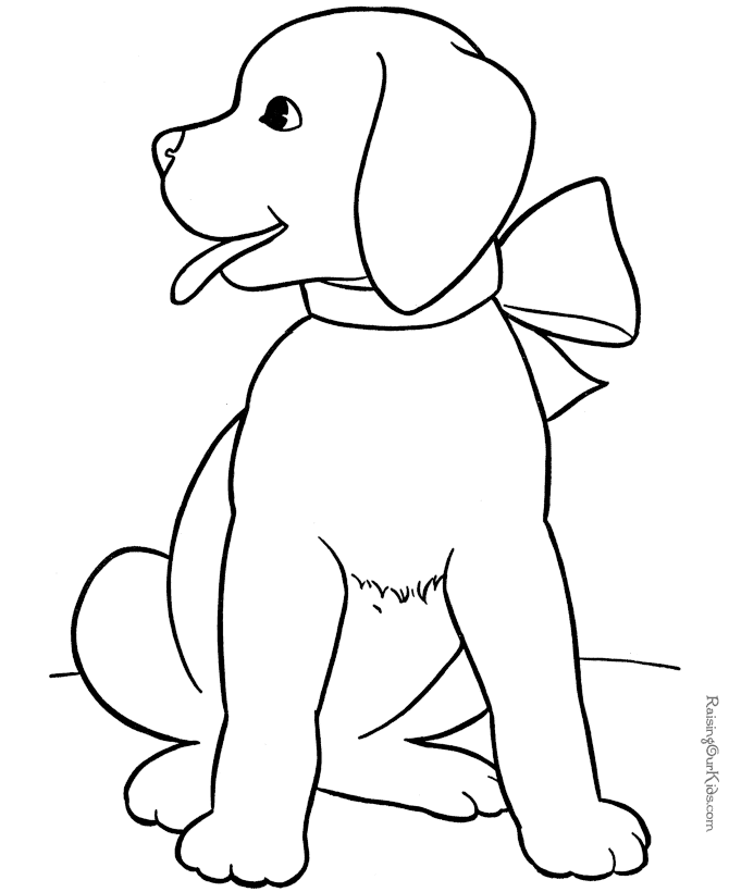 Puppy Coloring Pages Of Animals
