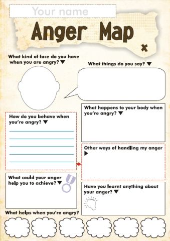 Anger Worksheets For Children