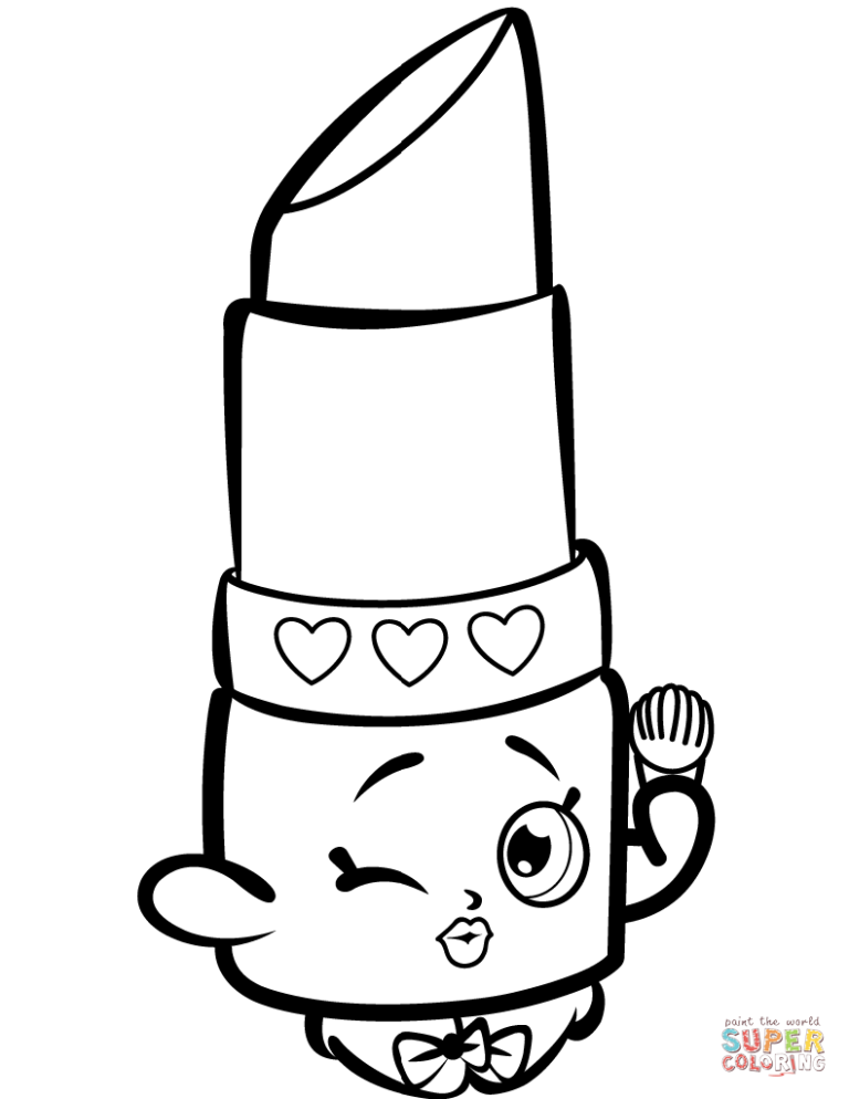 Shopkin Coloring Pages Easy