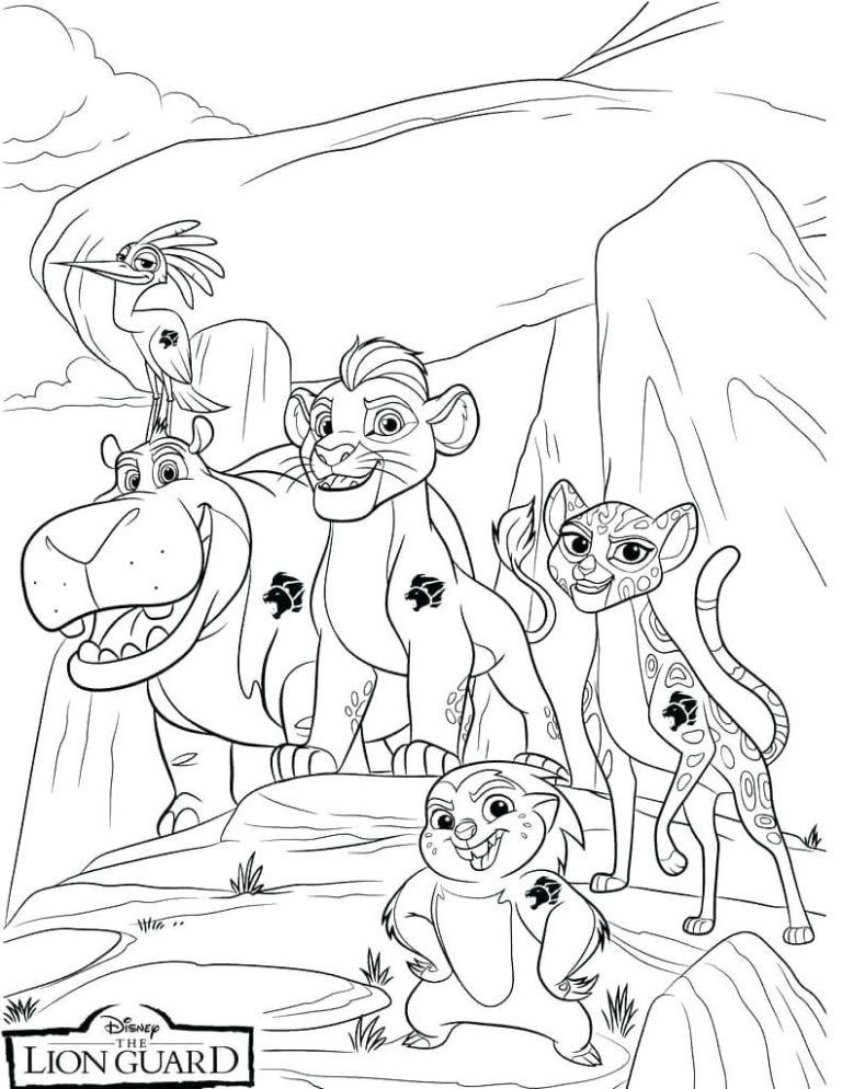 Lion Guard Coloring Pages Pdf