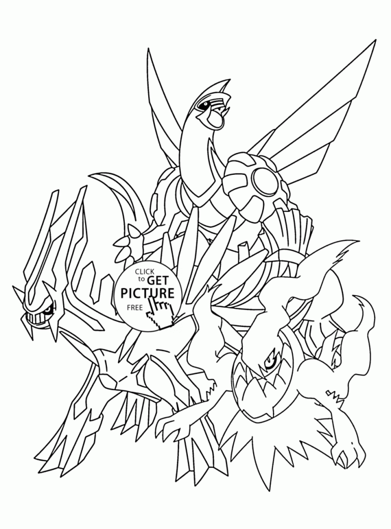 Legendary Pokemon Printable Coloring Pages