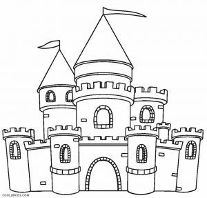 Castle Coloring Pages For Kids