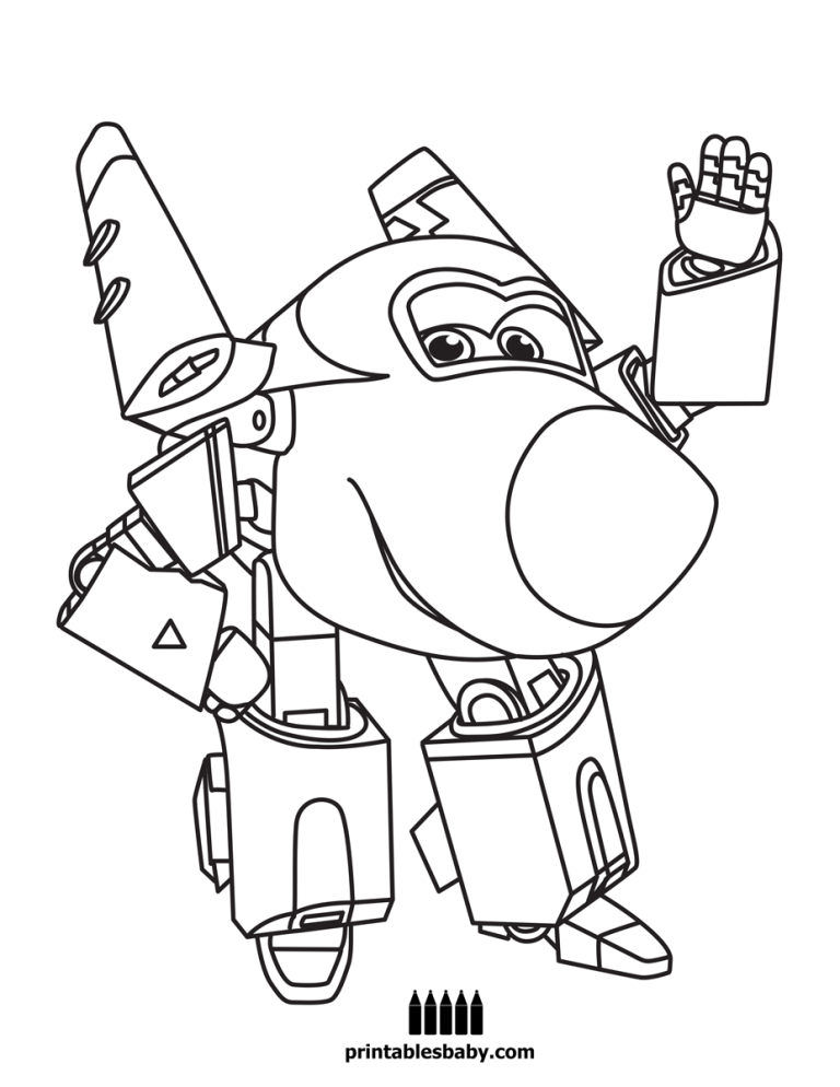 Super Wings Coloring Pages Free