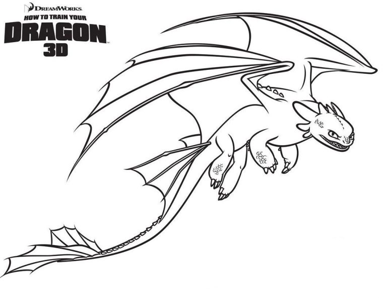 Toothless Coloring Pages Printable