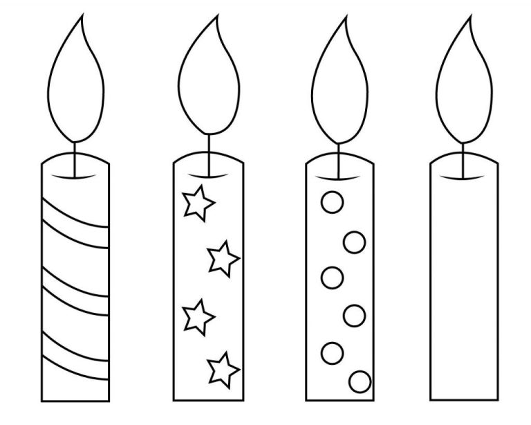 Simple November Coloring Pages