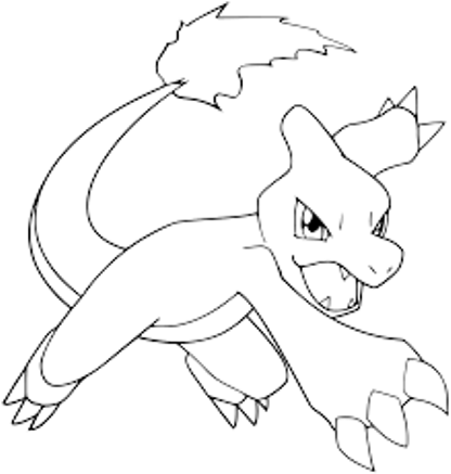 Charmeleon Coloring Page
