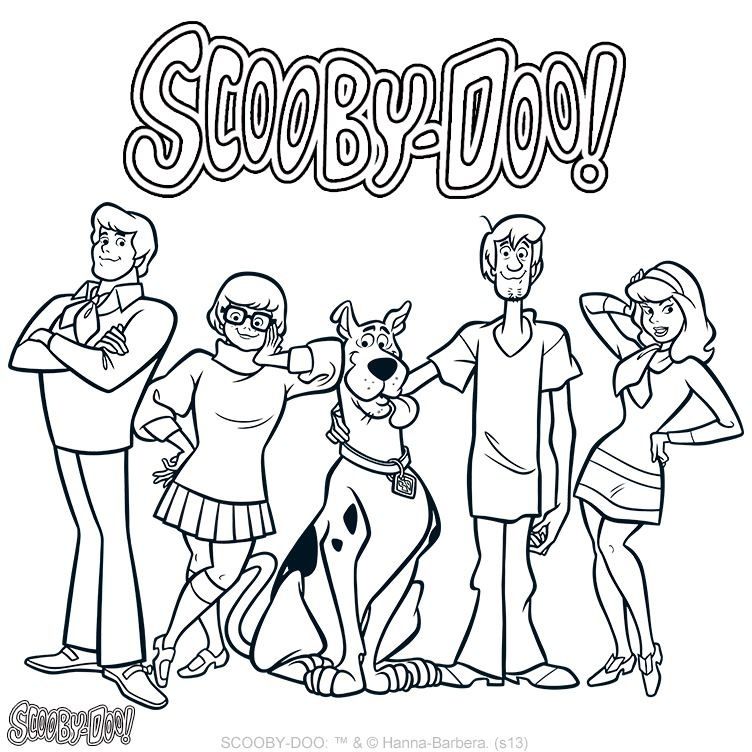 Scooby Doo Coloring Pages Pdf