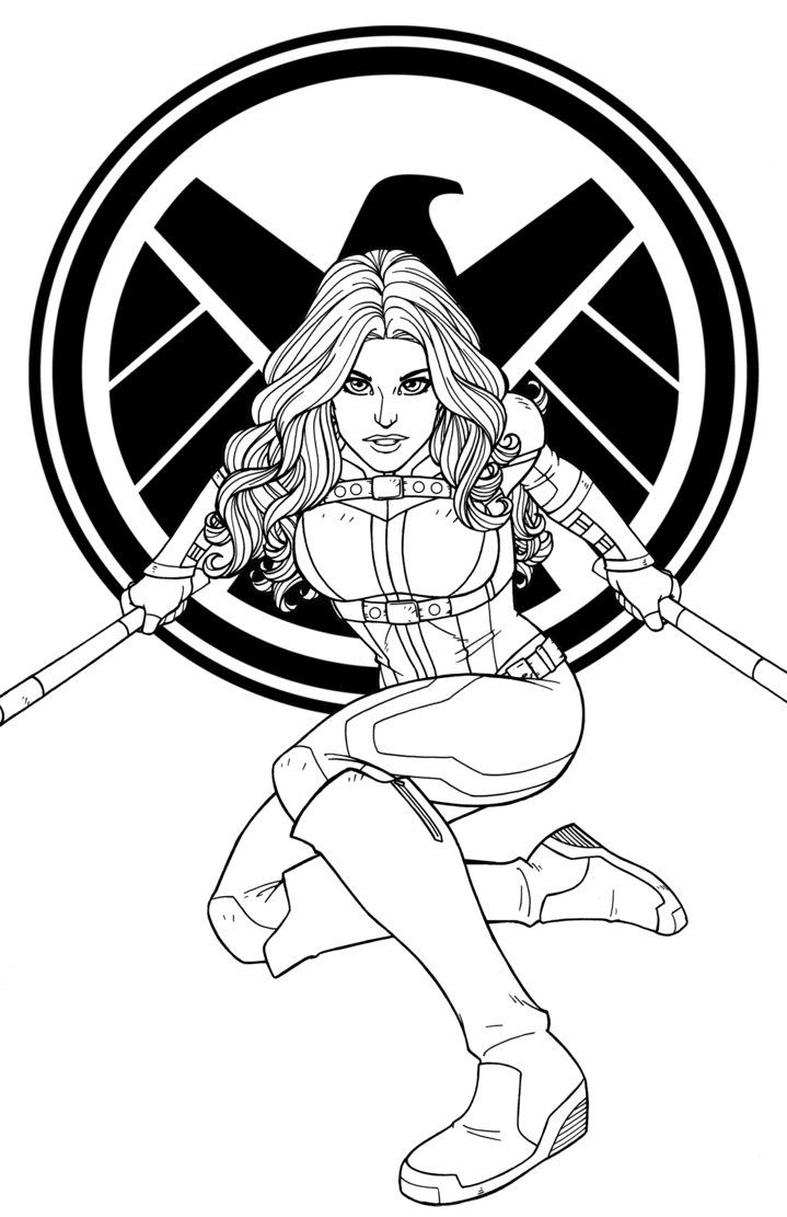 Female Captain Marvel Coloring Pages