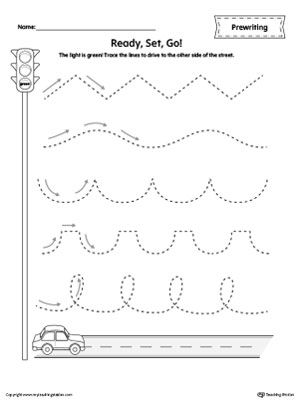 Tracing Lines Worksheets