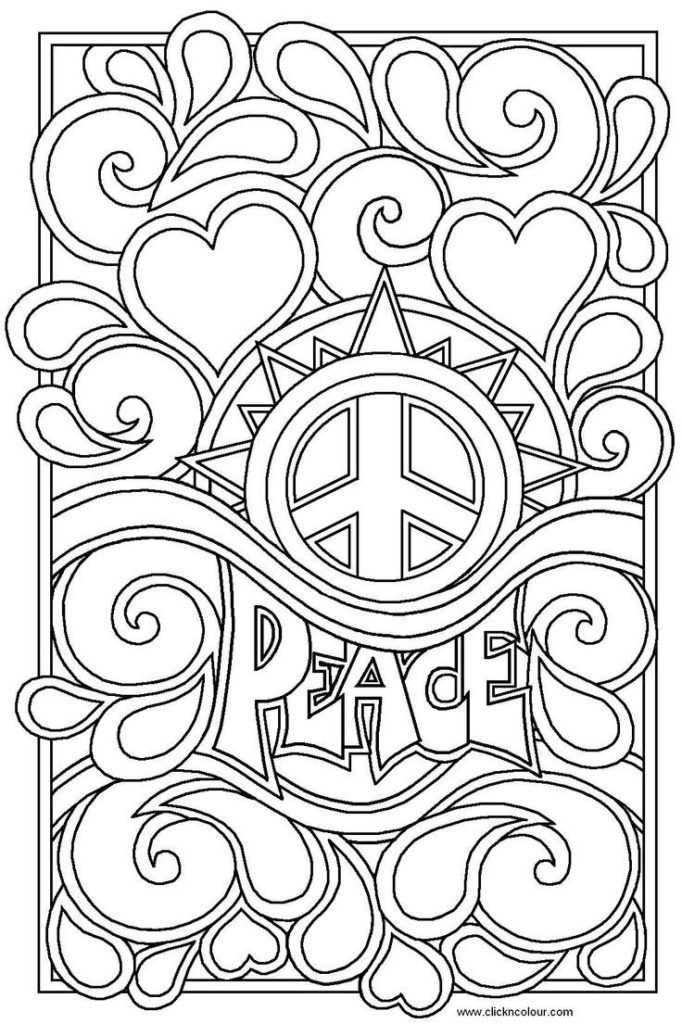 Printable Coloring Pages For Teens