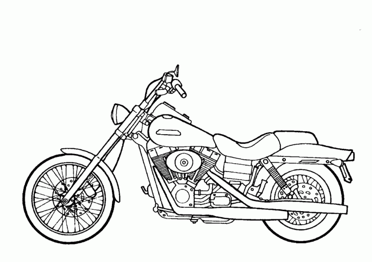 Motorcycle Coloring Pages That You Can Print
