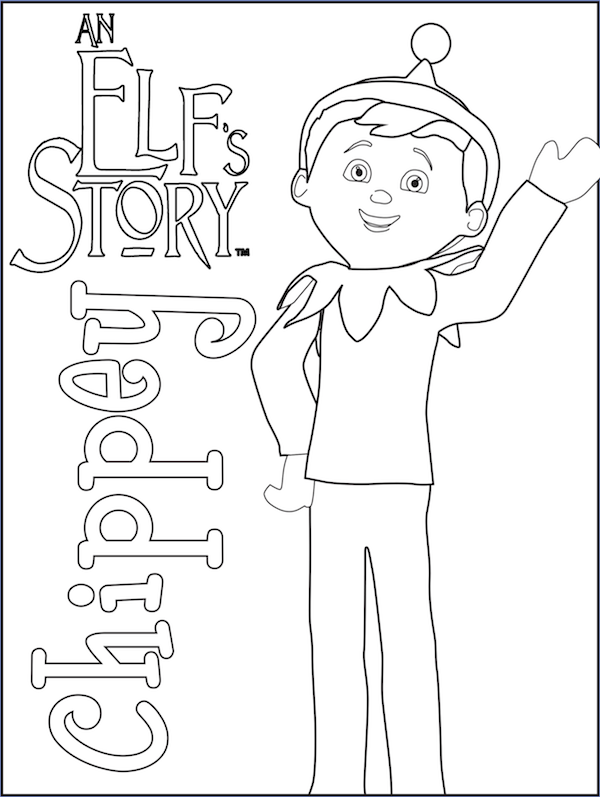 Chippy Elf On The Shelf Coloring Pages
