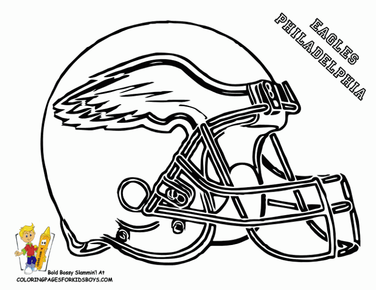 Football Coloring Pages Eagles