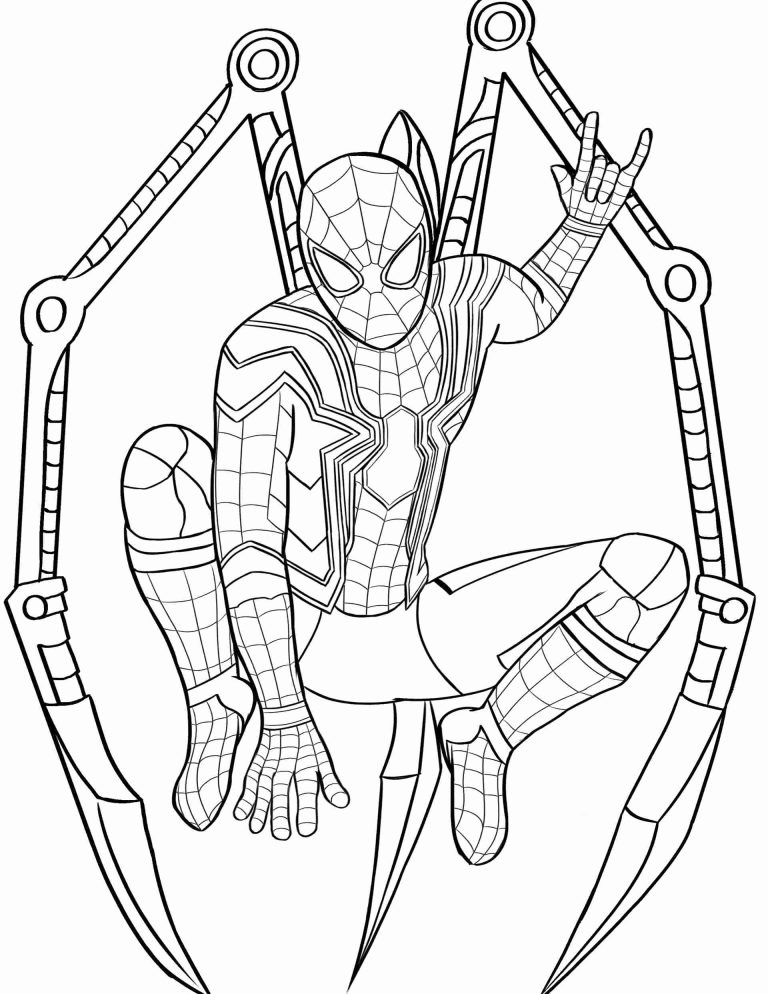 Iron Spider Coloring Pages