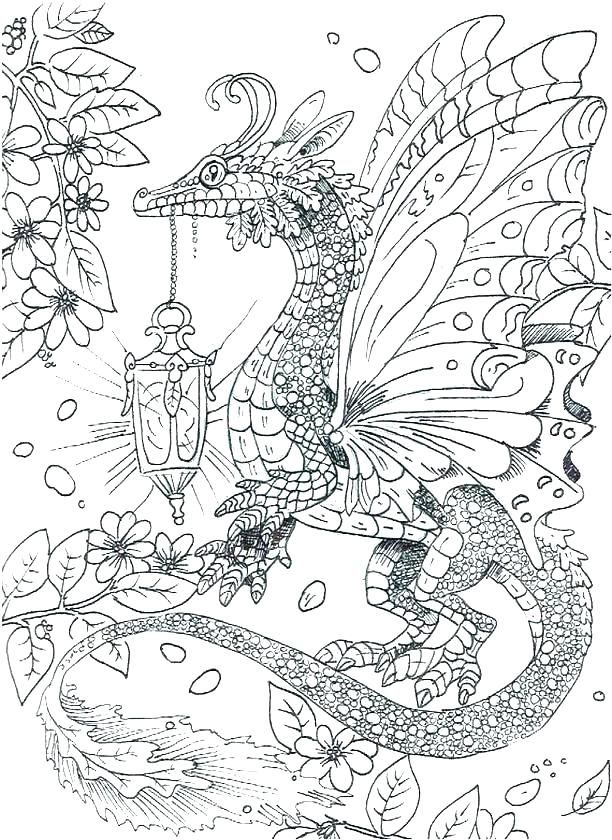 Dragon Coloring Sheet