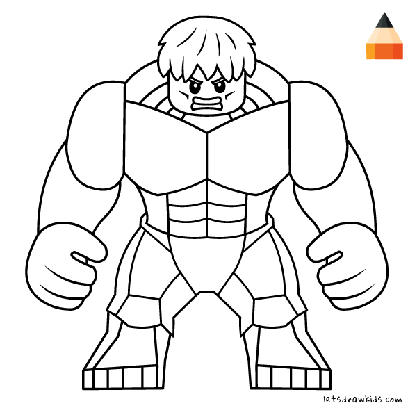 Lego Hulk Coloring Pages
