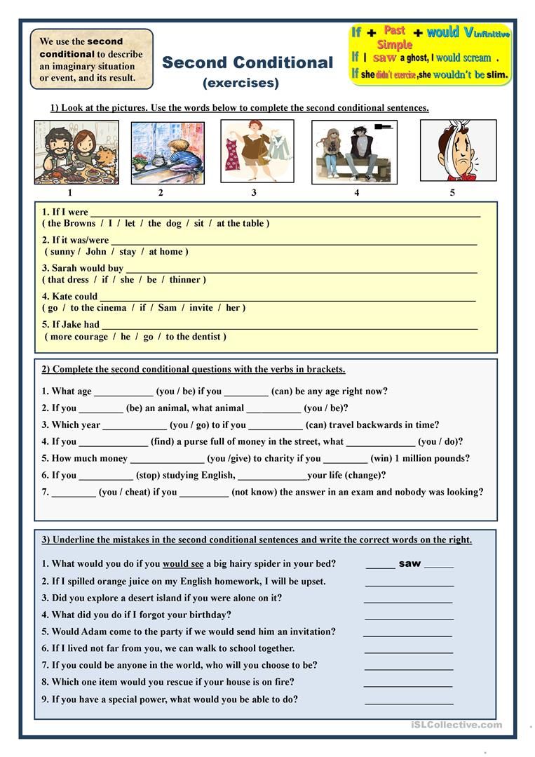 Printable Second Conditional Worksheet