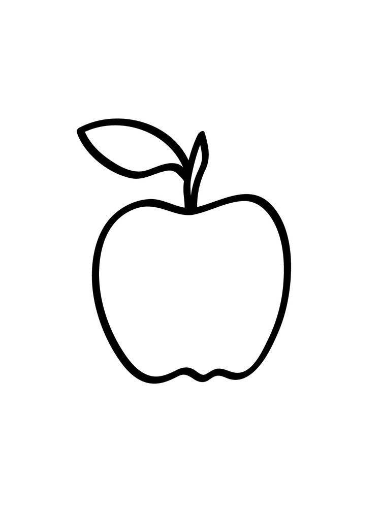 Apple Coloring Picture