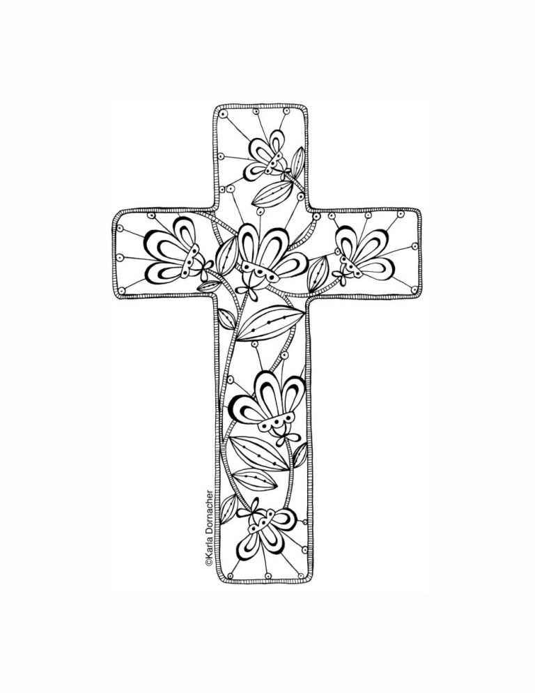 Cross Coloring Pages Pdf