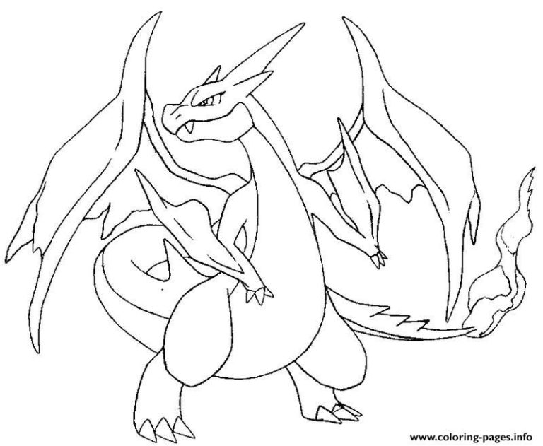 Pokemon Pictures To Color Charizard