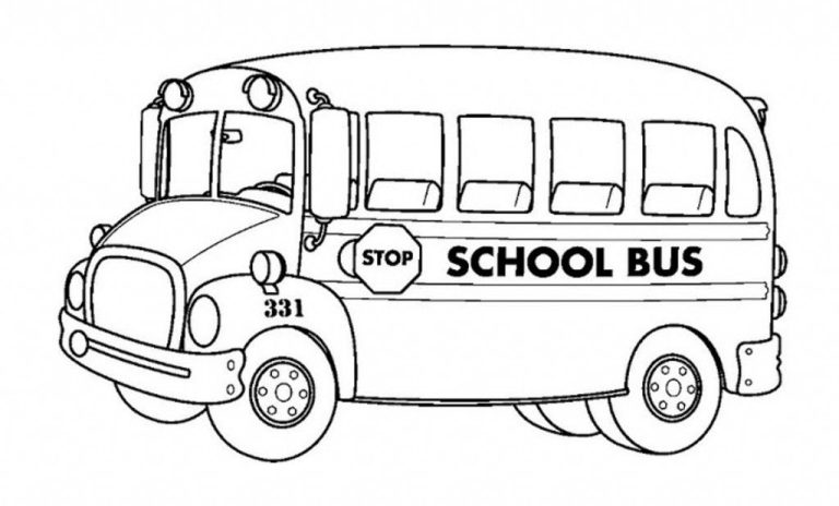 Bus Coloring Pages For Toddlers