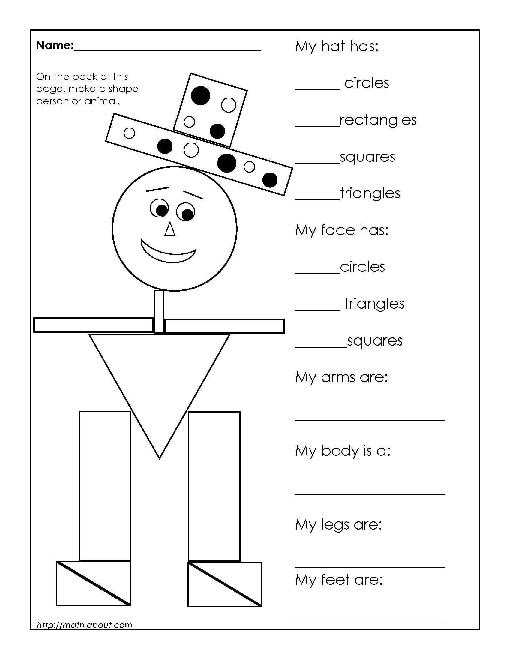 Shapes Worksheets For Grade 1