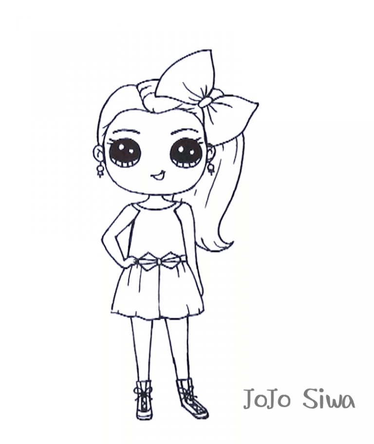 Print Out Jojo Siwa Coloring Pages