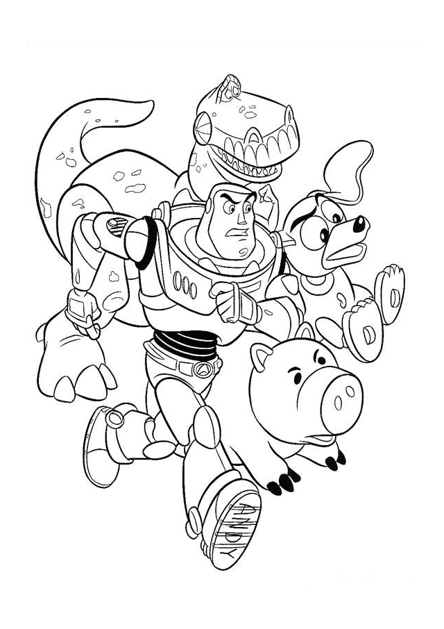 Buzz Lightyear Coloring Page Pdf