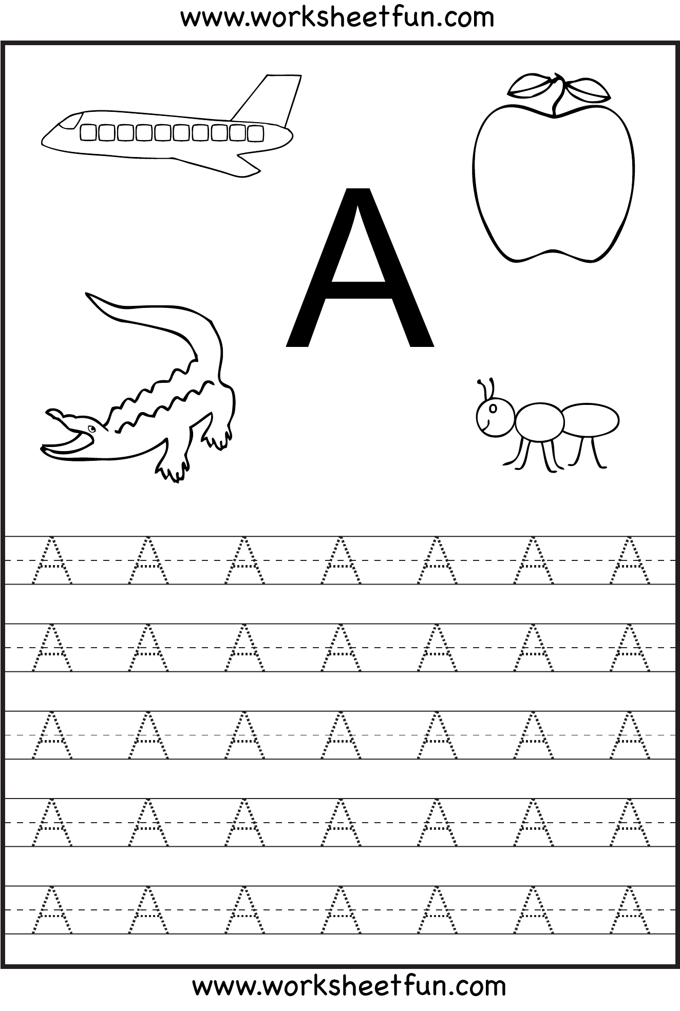 Letter Tracing Sheets For Toddlers