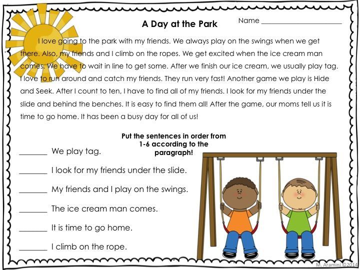 Sequence Of Events Worksheets 2nd Grade
