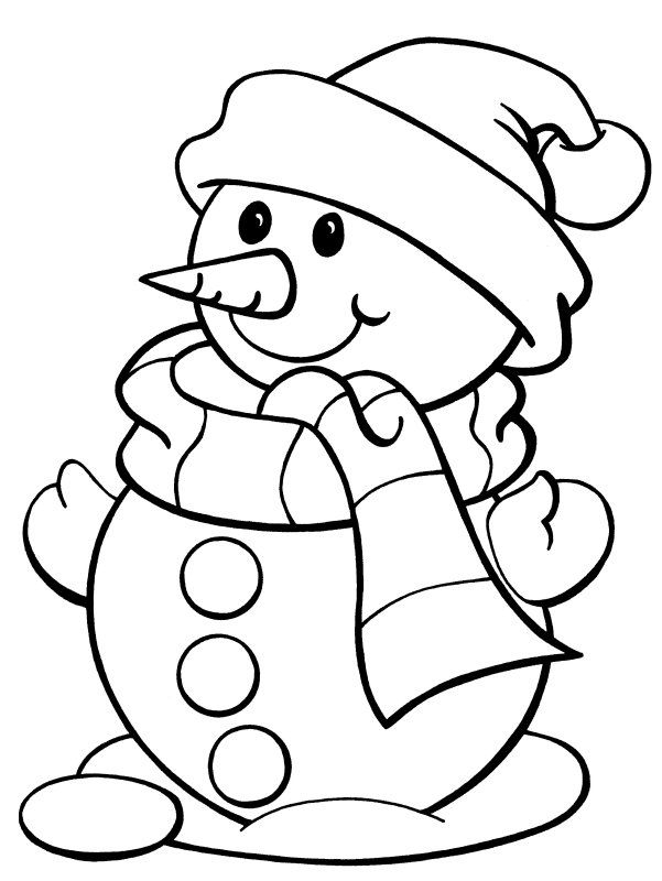 Snowman Coloring Pages Pdf