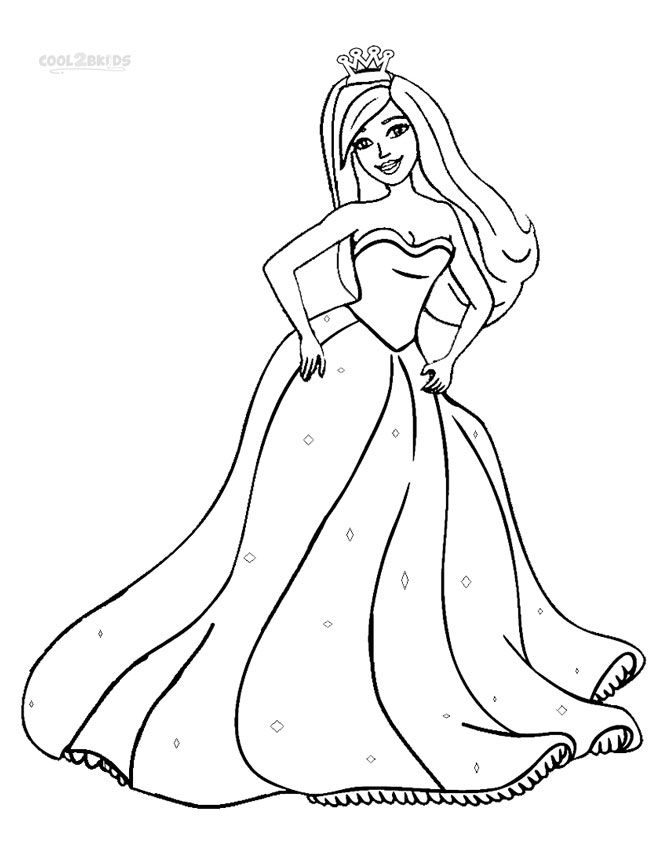 Childrens Coloring Pages Princess