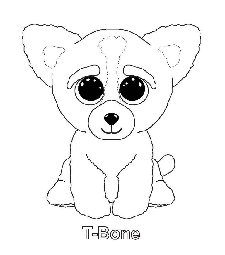 Beanie Boo Colouring Pages
