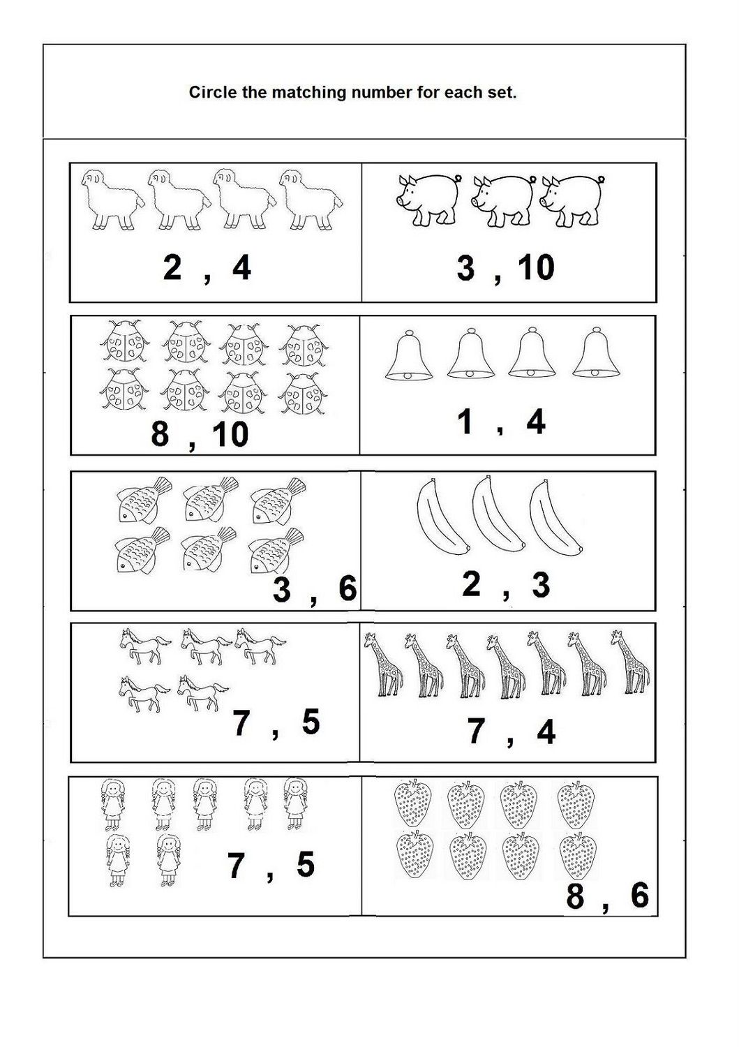 Preschool Number Worksheets 1-10 Pdf