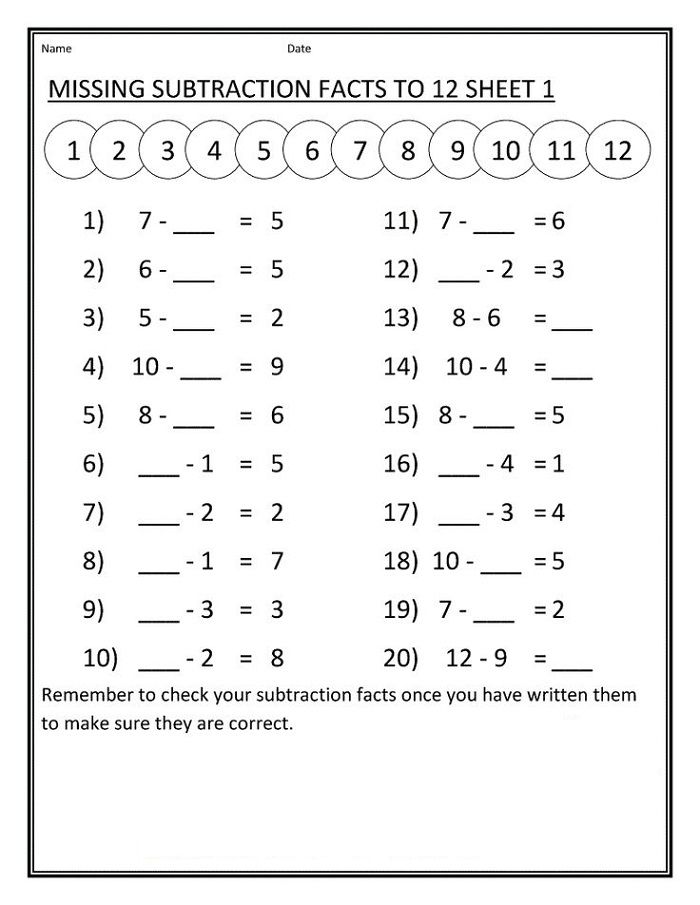 Mathematics Worksheets For 10 Year Olds