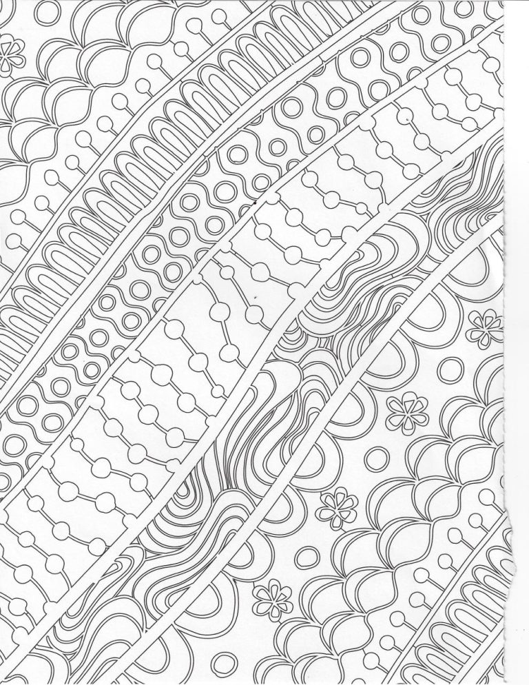 Pattern Coloring Pages Lines