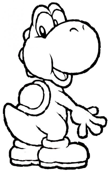 Yoshi Egg Coloring Pages