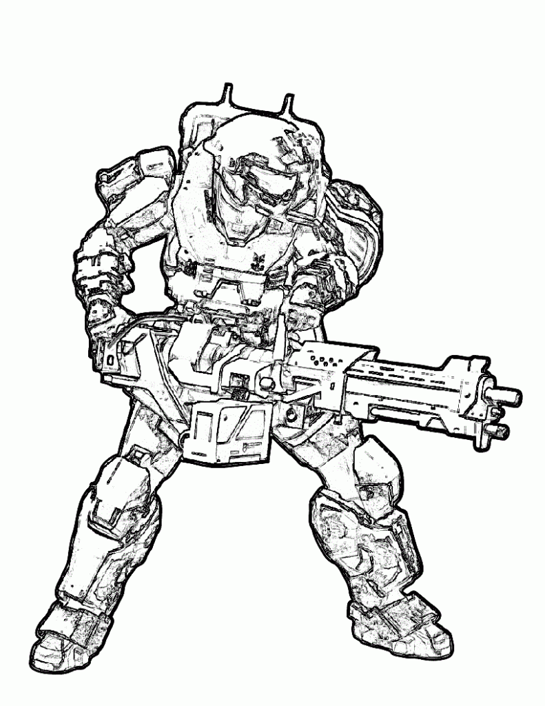 Halo Reach Halo Coloring Pages