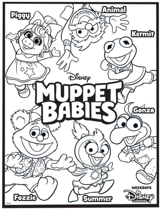Muppet Babies Coloring Pages Animal