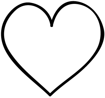 Heart Coloring Page For Kids