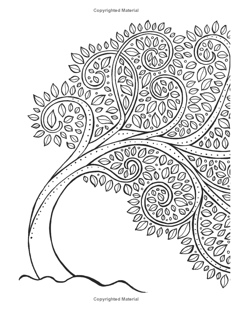Tree Coloring Book