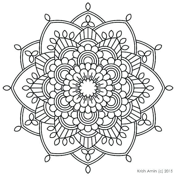 Full Page Free Mandala Coloring Pages