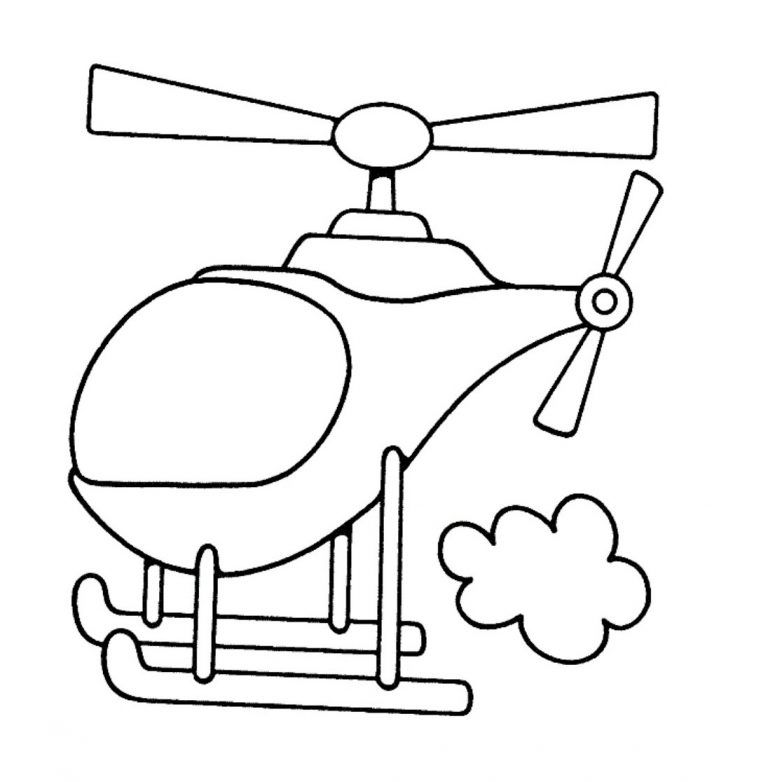 Helicopter Coloring Pages Printable