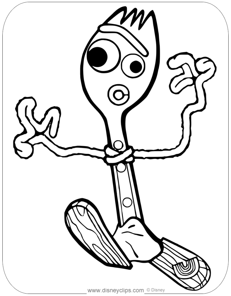 Toy Story 4 Coloring Pages For Kids