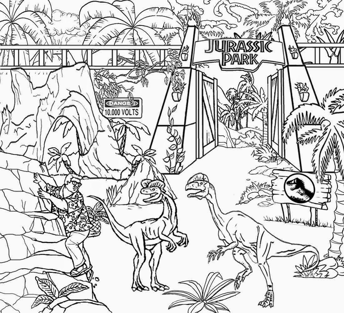 Jurassic World Coloring Pages Pdf