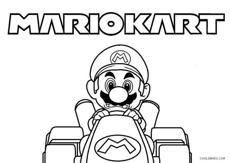 Mario Kart Coloring Pages Shy Guy