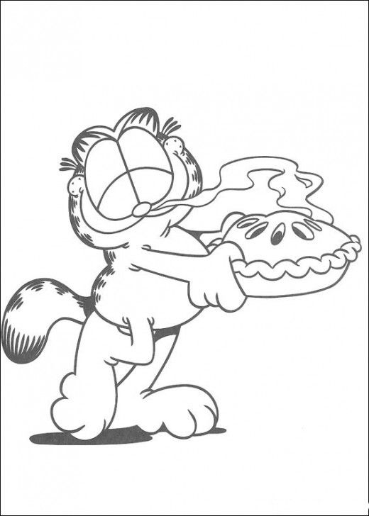 Nermal Garfield Coloring Pages